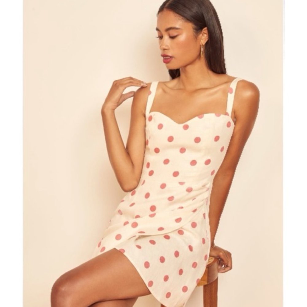 Reformation | Elowen Dress | in "Andie" Color - Altered Straps to Make it Halter